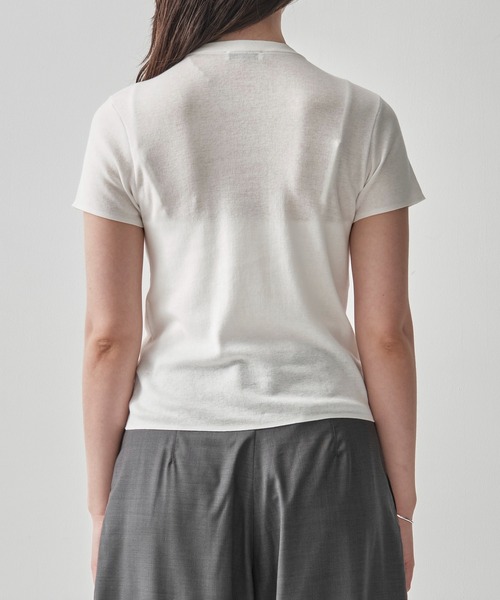 サロペット オーバーオール 「ATON/エイトン」FRESCA CIRCULAR RIB PERFECT FIT PULLOVER レディース | ATON | 08