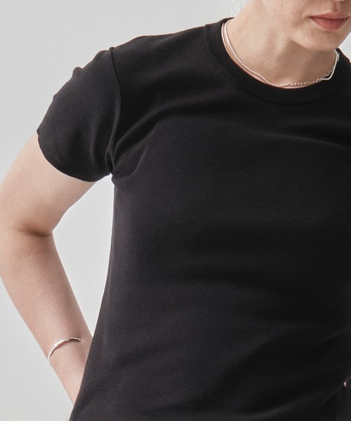 サロペット オーバーオール 「ATON/エイトン」FRESCA CIRCULAR RIB PERFECT FIT PULLOVER レディース | ATON | 11