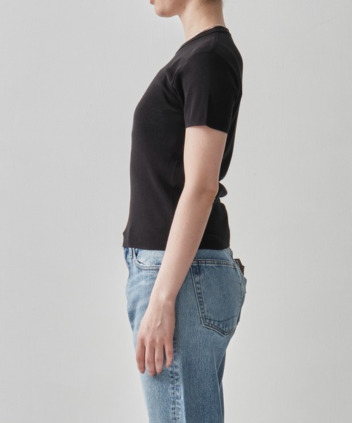サロペット オーバーオール 「ATON/エイトン」FRESCA CIRCULAR RIB PERFECT FIT PULLOVER レディース | ATON | 13