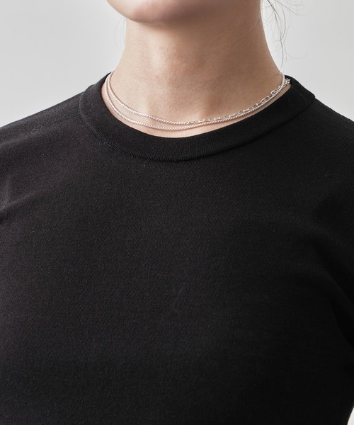サロペット オーバーオール 「ATON/エイトン」FRESCA CIRCULAR RIB PERFECT FIT PULLOVER レディース | ATON | 15