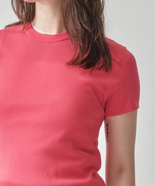 サロペット オーバーオール 「ATON/エイトン」FRESCA CIRCULAR RIB PERFECT FIT PULLOVER レディース | ATON | 18