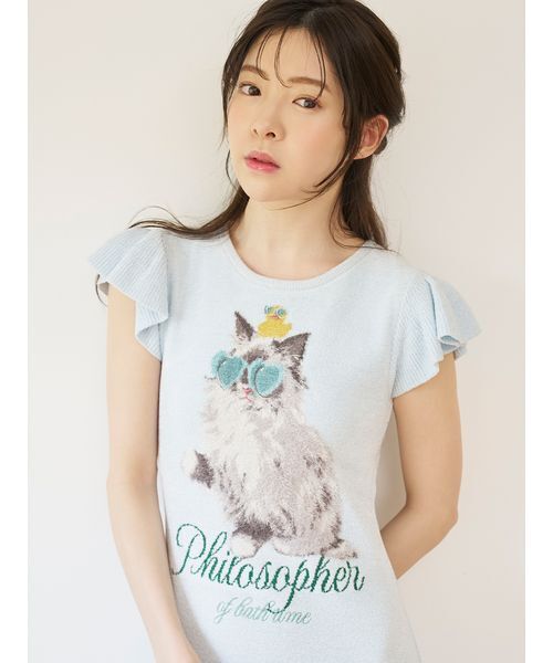 SNIDEL HOME パジャマ ルームウェア セレブバスキャットニット 