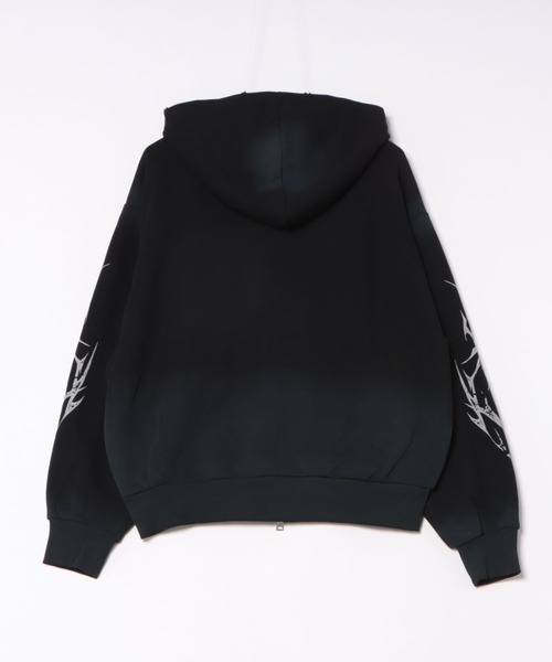 「8(eight)」 ジップアップパーカー LARGE グレー メンズ_画像2