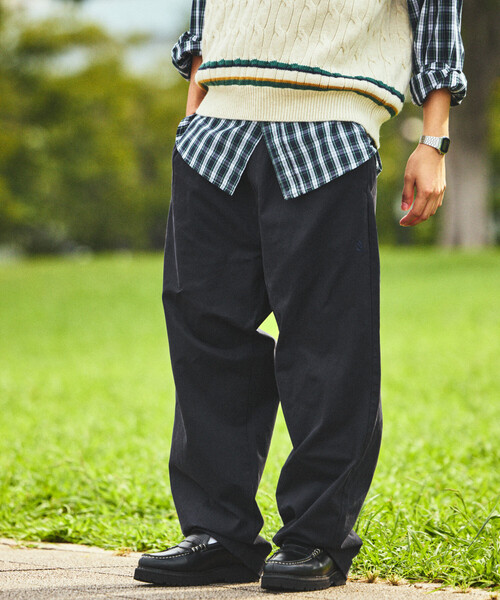 「NAUTICA」 チノパンツ LARGE グリーン メンズ_画像6