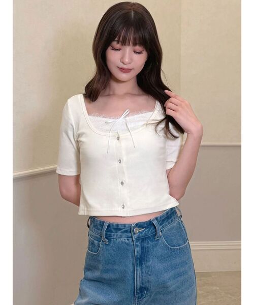 MERCURYDUO（マーキュリーデュオ） カーディガン 半袖 「セットアップ
