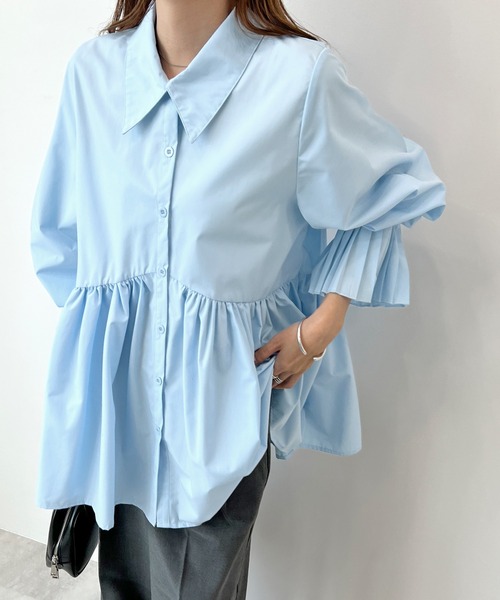 「Futier land」 長袖チュニック LARGE ライトブルー レディース_画像5