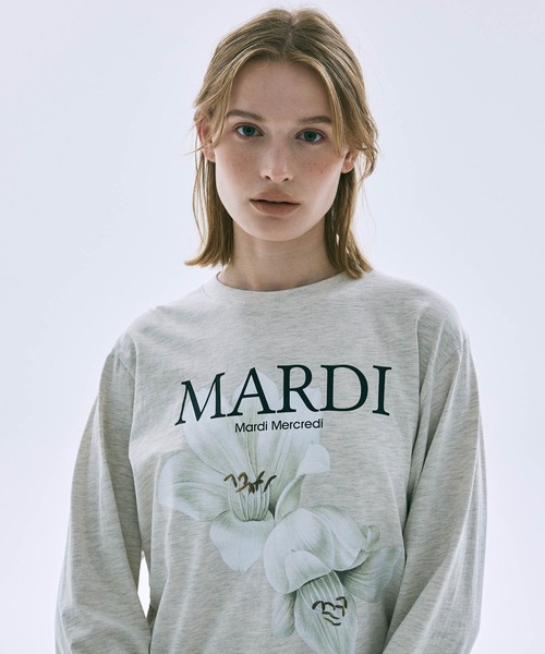 「Mardi Mercredi」 長袖カットソー FREE オートミール レディース_画像3