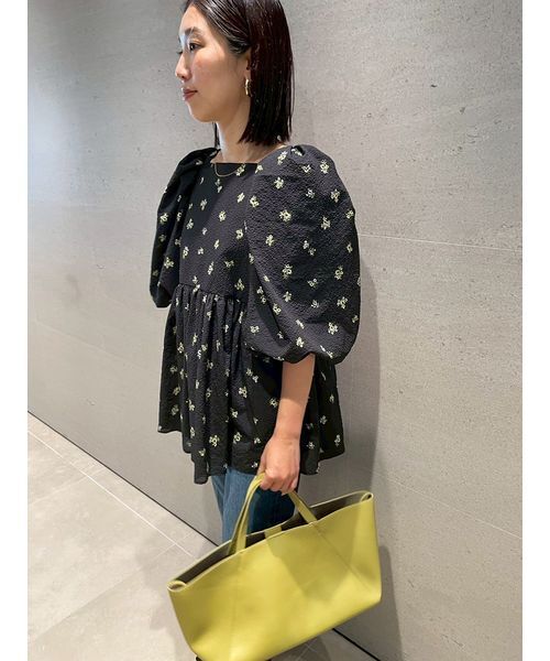 「Mila Owen」 半袖チュニック 0 ブラック レディース_画像3
