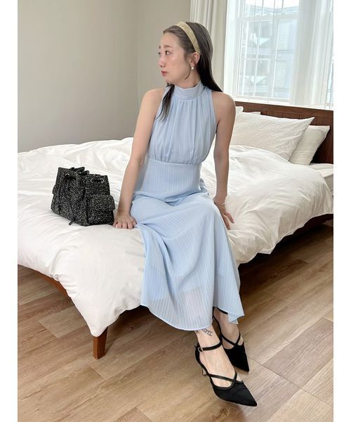 LILY BROWN（リリーブラウン） ワンピース シフォンアメスリワンピース