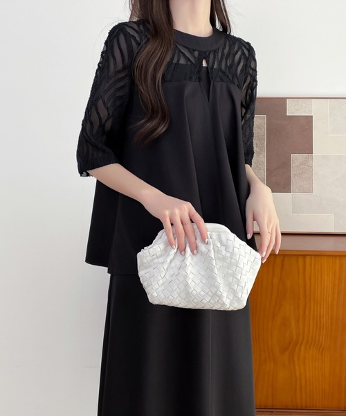 「ABITOKYO」 コンビワンピース S アイボリー レディース_画像5