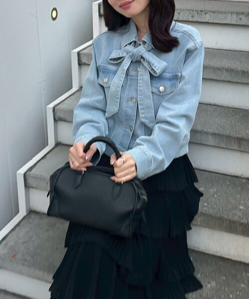 「continuer de NICE CLAUP」 デニムジャケット FREE ネイビー レディース_画像8