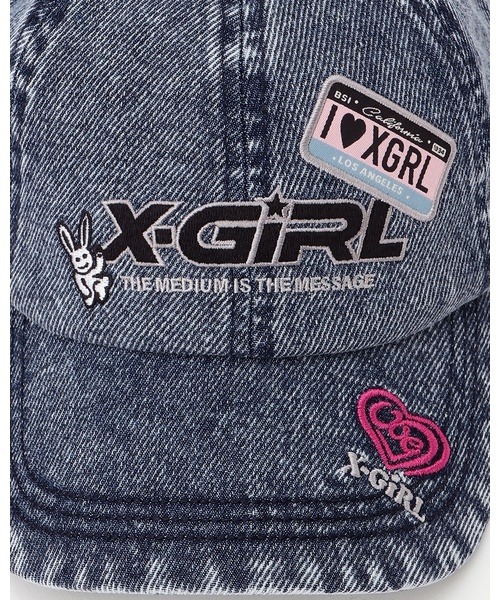 X-girl Stages（エックスガールステージス） キャップ 帽子 ワッペン