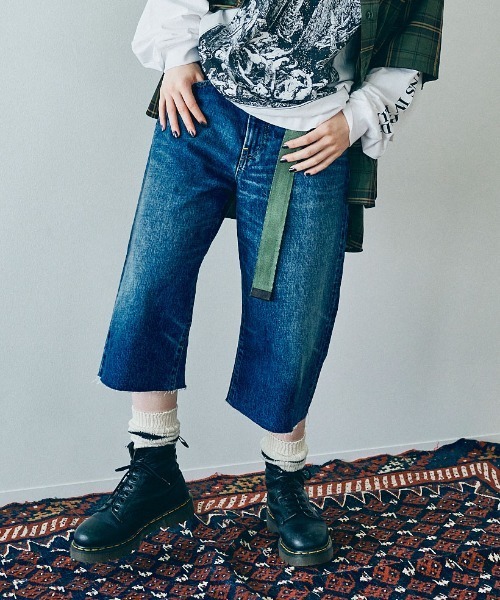 「RNA」 デニムパンツ MEDIUM ブルー レディース_画像3