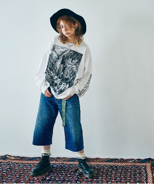 「RNA」 デニムパンツ MEDIUM ブルー レディース_画像4