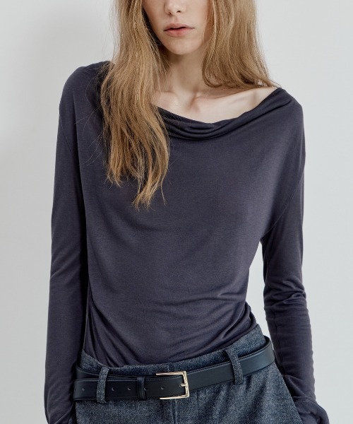 anuans（アニュアンス） tシャツ 「BLOSSOM×anuans」DRAPE CUT TOPS