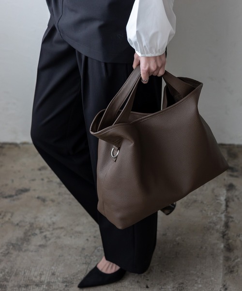 VitaFelice（ヴィータフェリーチェ） トートバッグ 革2wayスクエア