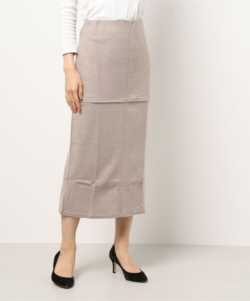 スカート 起毛スリットタイトスカート レディース : 54212892  