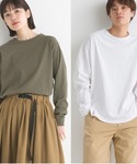 tシャツ ユニセックス 製品洗い 無地長袖Tシ...の詳細画像1