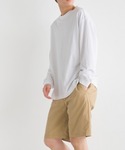 tシャツ ユニセックス 製品洗い 無地長袖Tシ...の詳細画像3
