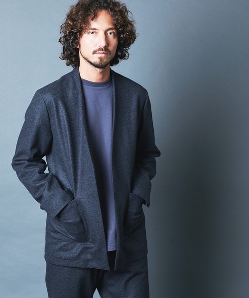 ジャケット ノーカラージャケット SUPER100S MERINO WOOL NO COLLAR JKT:メリノウール ノーカラー ジャケット|ZOZOTOWN |02