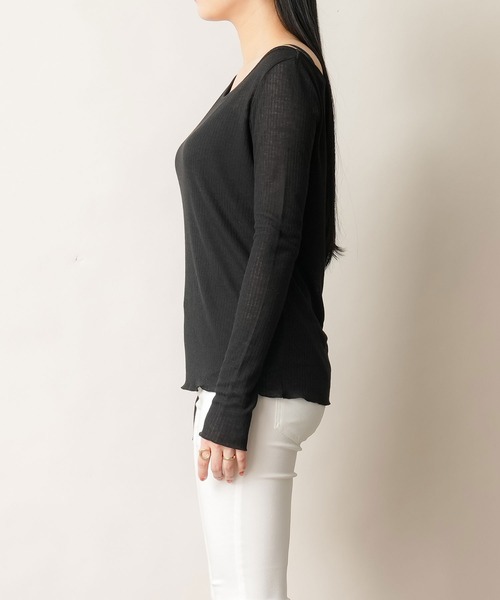 夢展望 tシャツ アシメレイヤードシアーカットソーセット