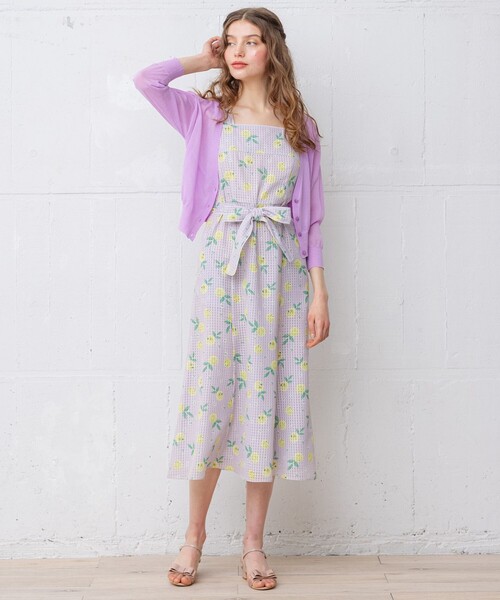 TOCCA LAVENDER*LA VITA E DOLCE Print ドレス TOCCA（トッカ） ワンピース 「WEB限定」「TOCCA LAVENDER」LA VITA E