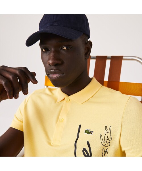 LACOSTE（ラコステ） ポロシャツ スクリプトブランドネームロゴ 