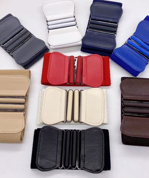 ベルト ワイドサッシュストレッチベルト レディース | florist | 04