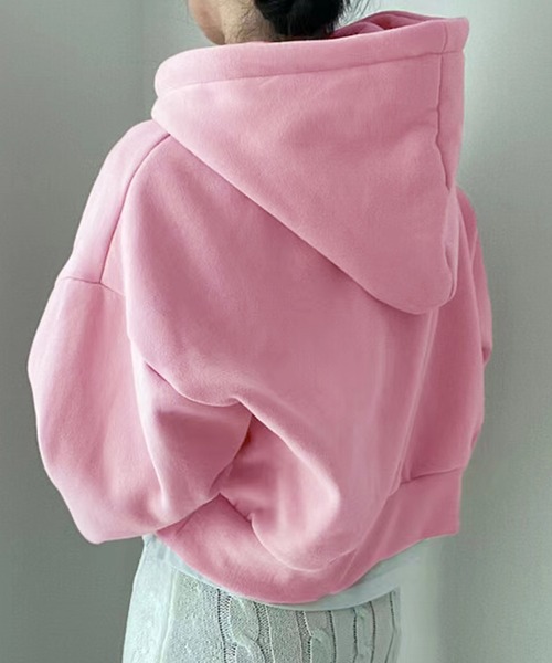 DAY CLOSET トレーナー スウェット レディース 裏起毛フード付きリブ