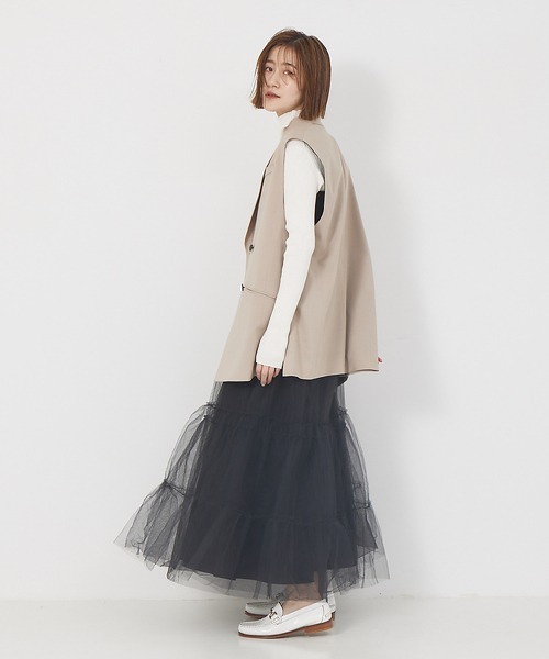 Rouge vif（ルージュ ヴィフ） スカート 4WAYチュールコンビスカート