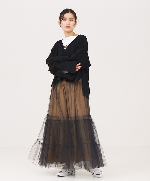 Rouge vif（ルージュ ヴィフ） スカート 4WAYチュールコンビスカート