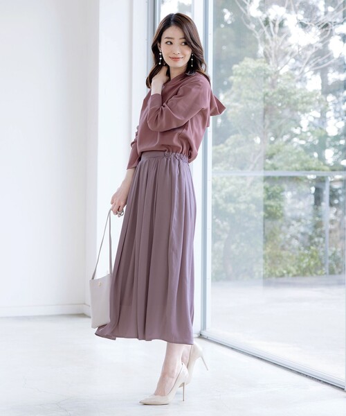 Tiaclasse ワンピース 「洗える」パーカードッキングワンピース