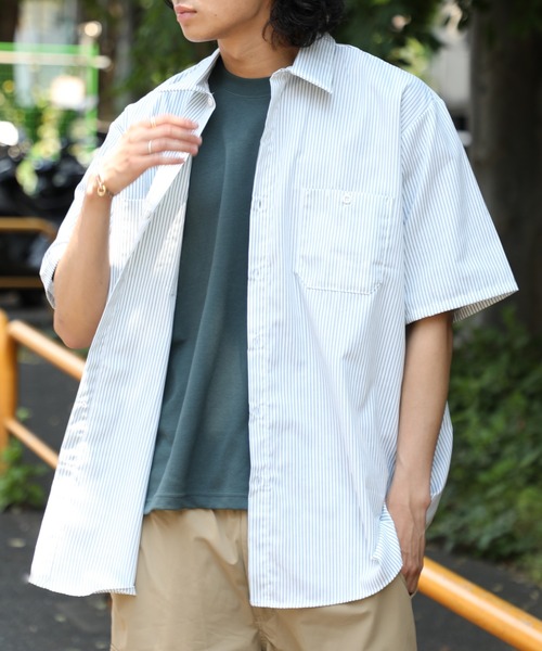 【LIFEWORK】W ストライプ 半袖 Tシャツ Life Work(ライフウォーク) Tシャツ・カットソー(メンズ) - 海外