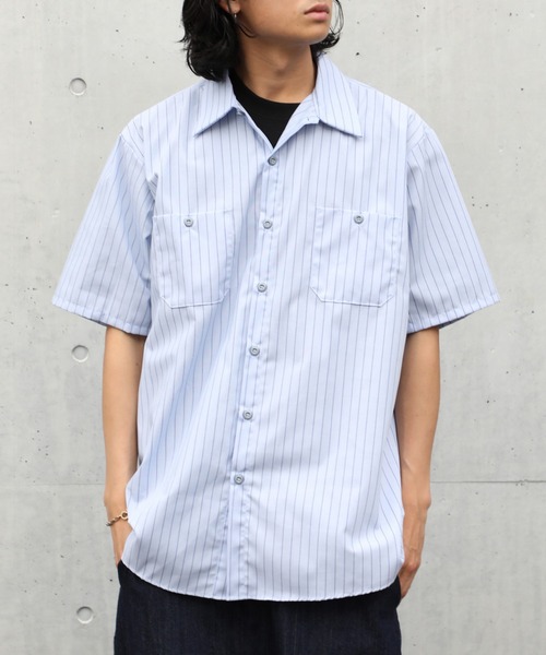 【未使用品】stoplight 半袖ワークシャツ RED KAP シャツ 「RED KAP」4.25ワークシャツ半袖ストライプ