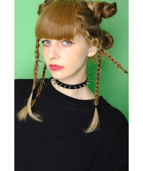 チョーカー an meets zakka スパンキースタッズチョーカー レディース