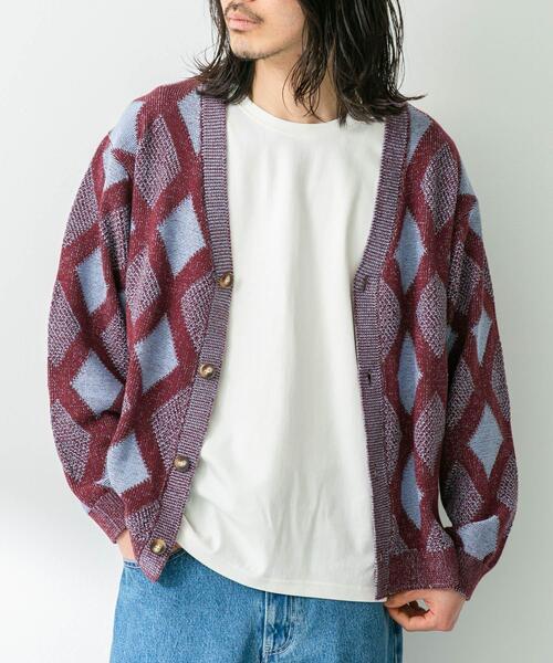 URBAN RESEARCH Sonny Label カーディガン ジャガードVネック