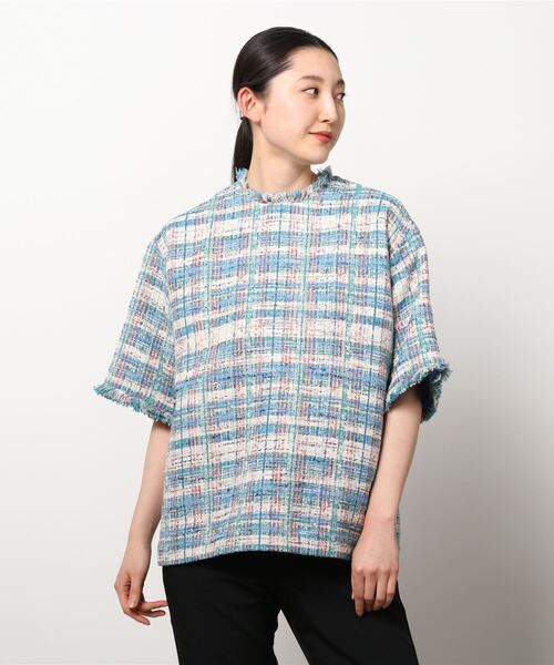 「UNITED ARROWS」 半袖シャツ FREE ライトブルー レディース UNITED ARROWS 「UNITED ARROWS」 半袖ブラウス FREE ライト
