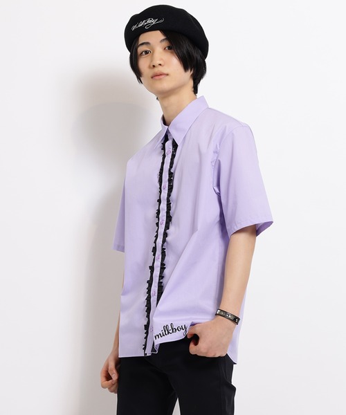 ブラウス シャツ FRILLED シャツ レディース メンズ