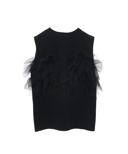 MUVEILドッキングトップス レザーフリル MUVEIL 2025 LIMITED ITEM | MUVEIL Online Shop