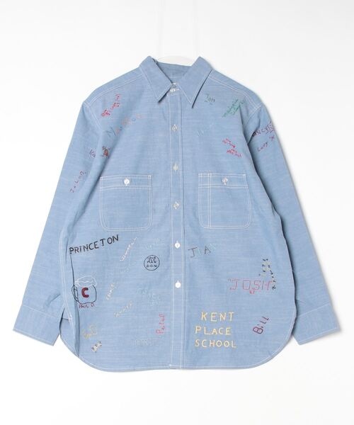 payday 別注　刺繍シャツ　ビューティー&ユース PAYDAY/ペイデイ/別注PAYDAY刺繍SHIRT(M BLUE)｜ ビーバー