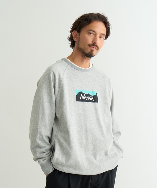 NANGA（ナンガ） トレーナー スウェット ECO HYBRID BOX LOGO