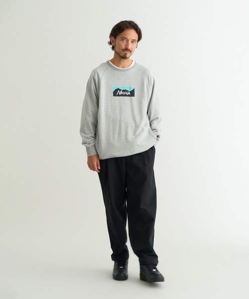 Rengga Adinugraha送料分 NANGA（ナンガ） トレーナー スウェット ECO HYBRID BOX LOGO