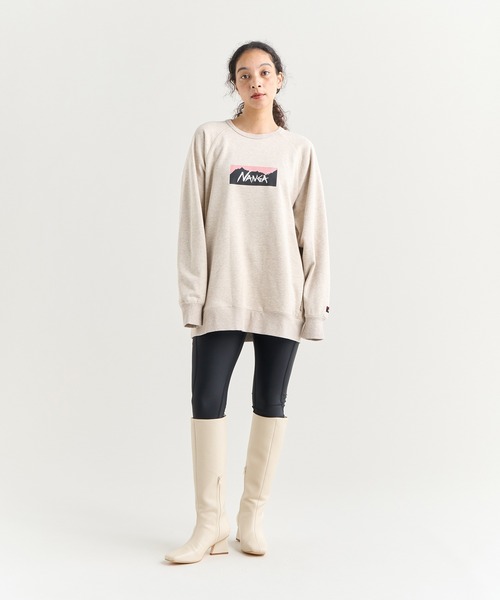 NANGA（ナンガ） トレーナー スウェット ECO HYBRID BOX LOGO