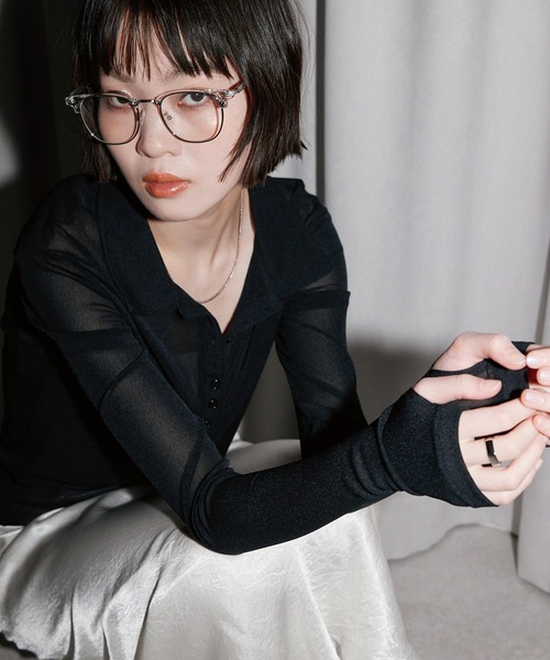 BEAUTY＆YOUTH UNITED ARROWS 長袖ポロシャツ FREE ベージュ