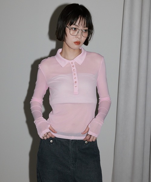 leimn ポロシャツ ポロ 「シアーポロシャツ」 レディース : ZOZOTOWN