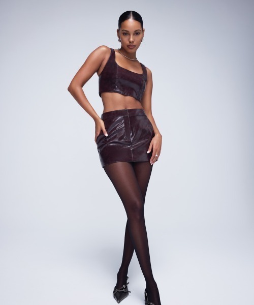 FOREVER21（フォーエバー21） スカート フェイクレザー台形ミニ