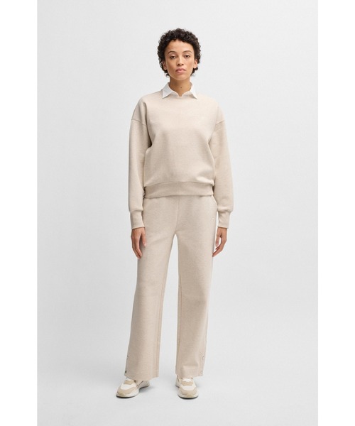 トレーナー スウェット Double Bモノグラム コットンブレンド スウェットシャツ レディース BOSS（HUGO BOSS） トレーナー スウェット Double Bモノグラム