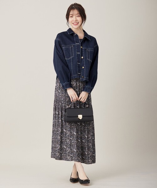 【新品　未使用】 any sis　ペイントタッチフラワー ワンピース any SiS ワンピース 「BAILA12月号掲載・貴島明日香さんコラボ