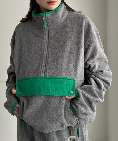 ANME トレーナー スウェット フリースアノラックパーカージャケット