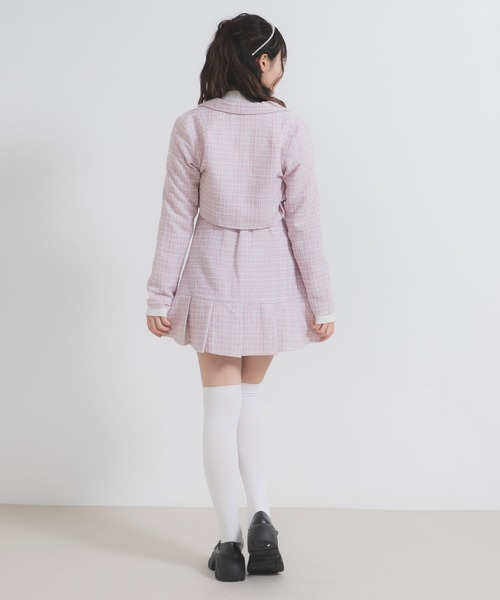 DearMyLoveRose ジャケット テーラードジャケット ラメツイード